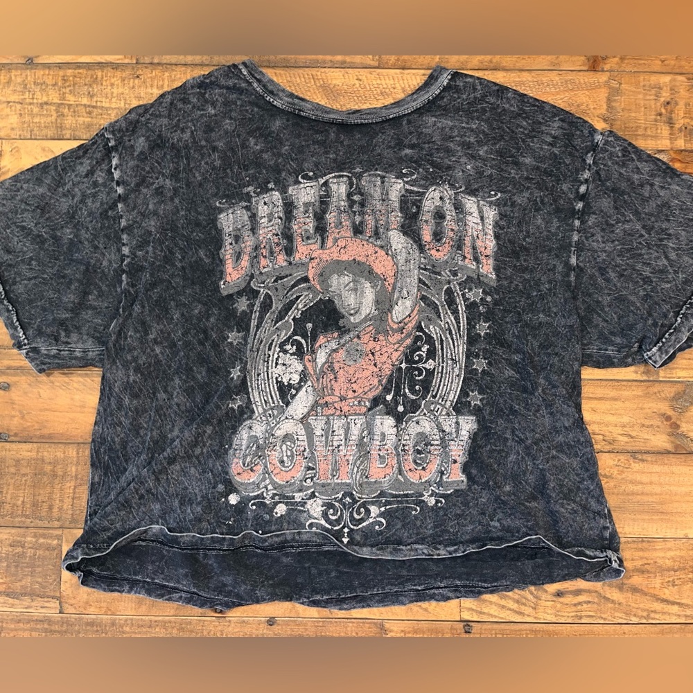 Pink Nabi- women’s size small dream on cowboy t shirt